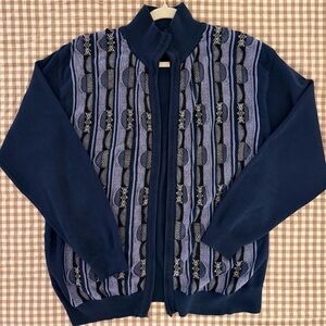 Vintage Coogi Style Men’s Sweater Jacket